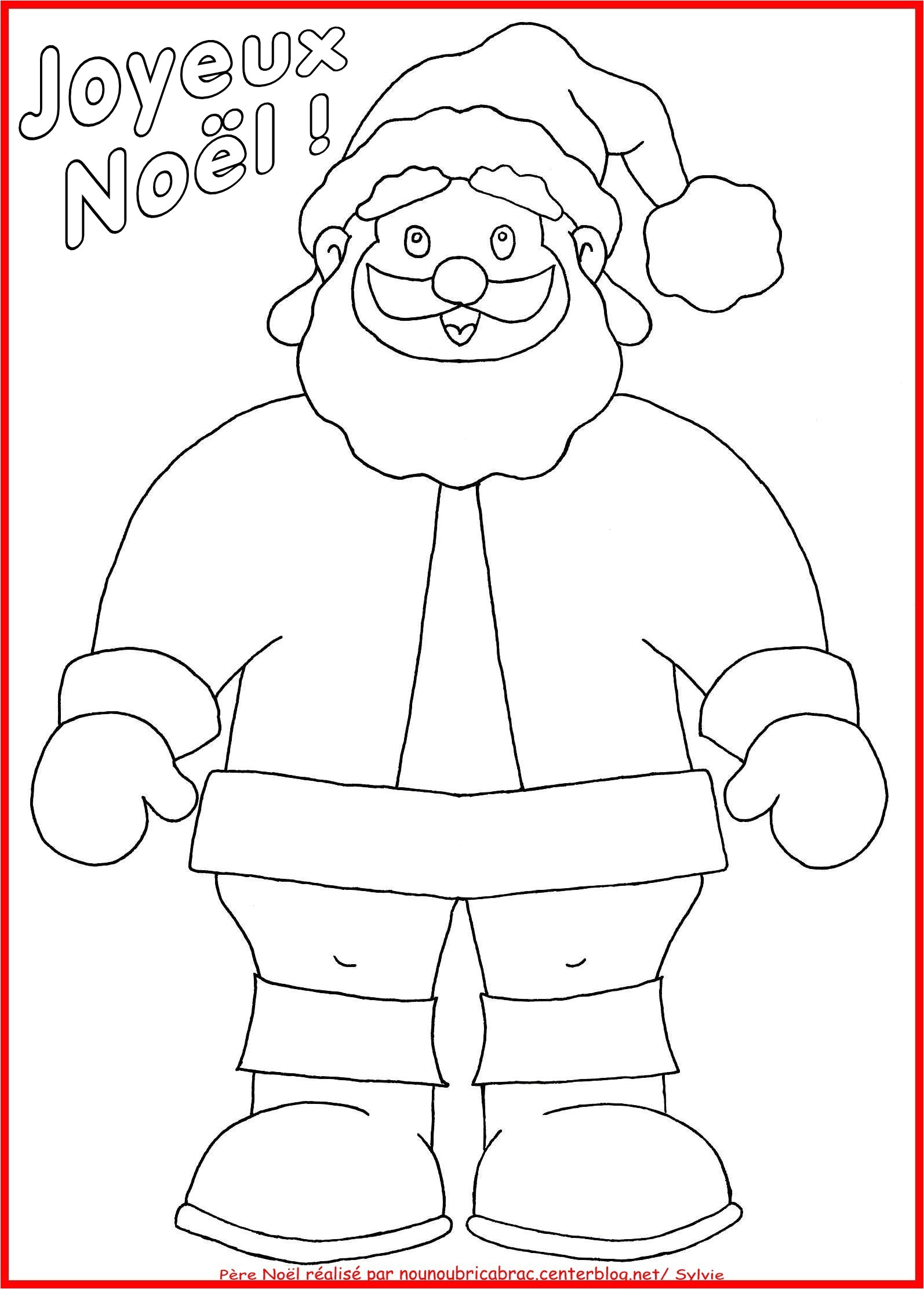 Coloriage Gratuit à Imprimer De Pere Noel Dessin Sapin De Noel Facile