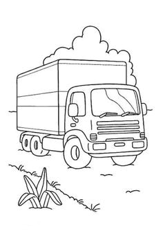 Coloriage Gratuit Camion Benne Camion De Pompier   Colorier Coloring Pinterest