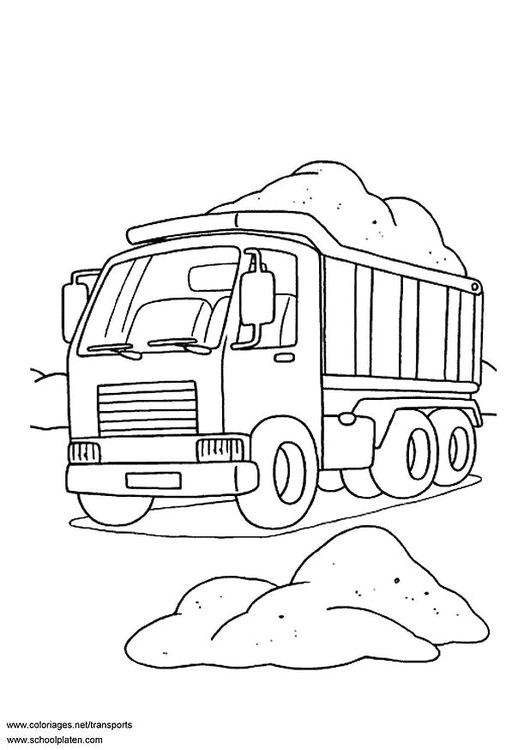 Coloriage Gratuit Camion Benne Coloriage Camion Benne Img 3099
