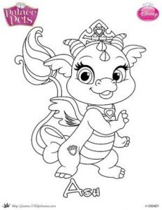 Coloriage Gratuit Palace Pets Free Princess Palace Pets Coloring Page Of ash