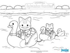 Coloriage Gratuit Sylvanian Coloring Page Calico Critters Sylvanian Families … Coloring