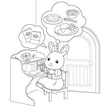 Coloriage Gratuit Sylvanian Coloring Page Calico Critters Sylvanian Families … Coloring