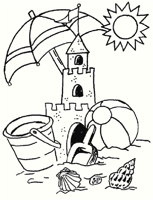 Coloriage Gratuit Vacances été Dessins Et Coloriages 5 Coloriages Spécial été En Ligne   Imprimer
