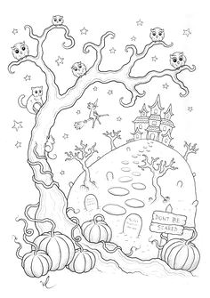 Coloriage Halloween Adulte A Imprimer Qui Fait Peur 25 Best Coloriages D Halloween Coloring Pages Images On Pinterest