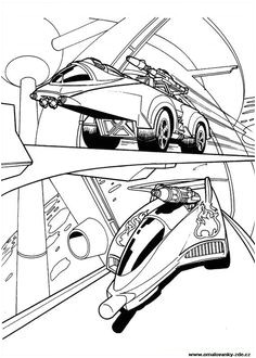 Coloriage Hot Wheels Voiture Une Voiture De Course En Plein Action   Colorier