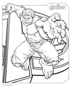 Coloriage Hulk à Imprimer Gratuit Super Héros – Coloriages Imprimer