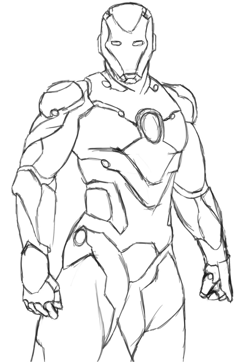 Coloriage Hulk Avengers à Imprimer 130 Dessins De Coloriage Iron Man   Imprimer