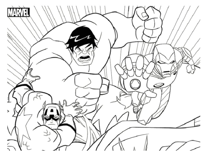 Coloriage Hulk Avengers à Imprimer Coloriage Hulk Avengers