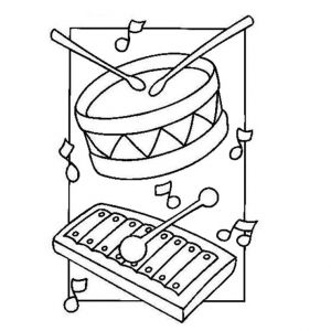 Coloriage Instrument De Musique Batterie Coloriage Instruments De Musique Diverse Pinterest