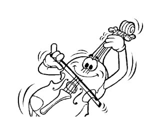 Coloriage Instrument De Musique Rigolo Coloriage Jardinage Maternelle