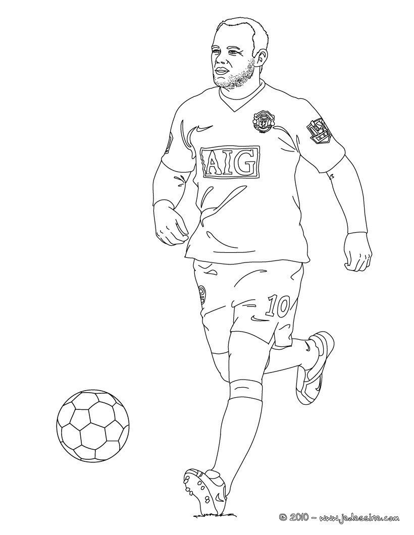 Coloriage Joueur De Foot Lionel Messi Coloriages Neymar Fr Hellokids