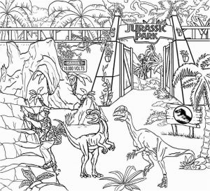 Coloriage Jurassic Park 1 Jurassic World Coloring Pages Free Printing