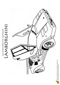 Coloriage Lamborghini à Imprimer Image D Une Lamborghini Avec Les Portes Ouvertes Colorier