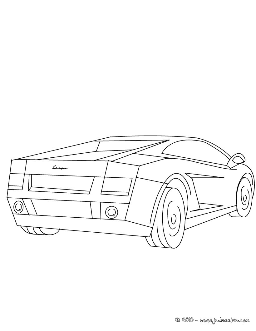 Coloriage Lamborghini Gallardo Imprimer Coloriages Lamborghini Gallardo   Colorier Fr Hellokids