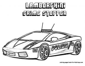 Coloriage Lamborghini Police Police Car Coloring Pages with Suv Cars Best Cop Olegratiy New