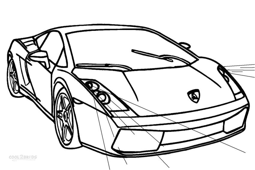 Coloriage Lamborghini Police Printable Lamborghini Coloring Pages for Kids