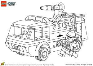 Coloriage Lego Camion Poubelle Dessins Gratuits Colorier Coloriage Camion Pompier Imprimer
