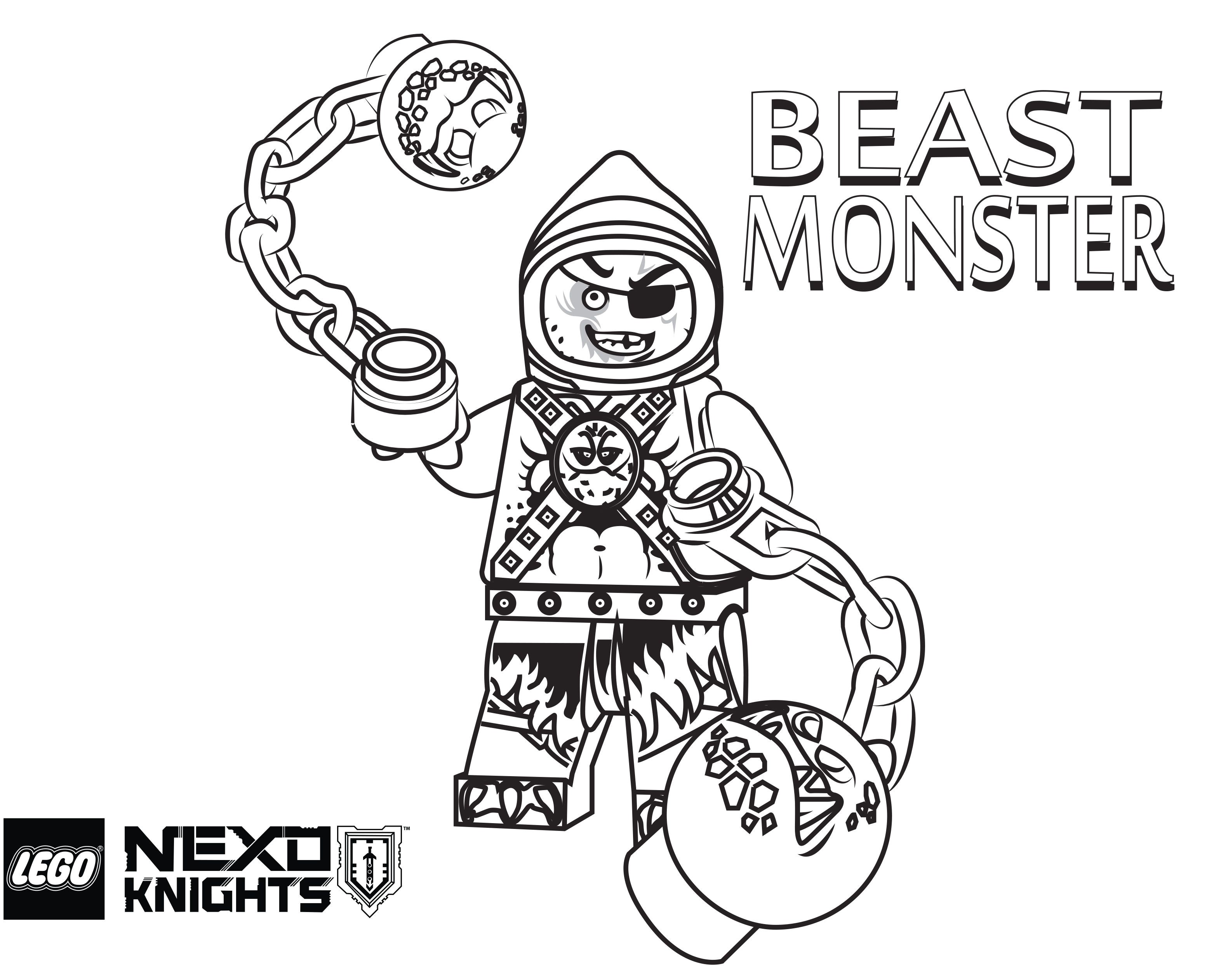 Coloriage Lego Nexo Knights Lego Nexo Knights Coloring Pages Free Printable Lego Nexo Knights