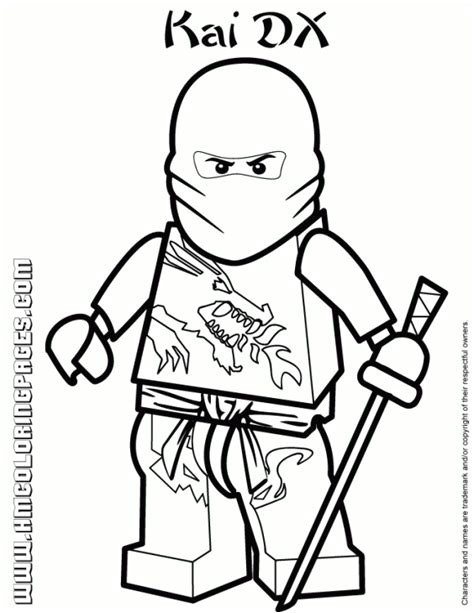 Coloriage Lego Ninjago Kai Lego Ninjago Kai Coloring Pages Eskayalitim