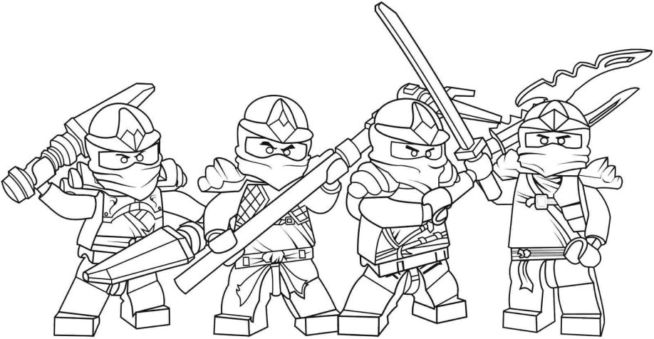 Coloriage Lego Ninjago Ninja Vert Coloriage Et Dessin De Ninjago   Imprimer
