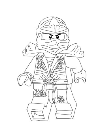 Coloriage Lego Ninjago Ninja Vert Coloriage Lego Ninjago Ninja Vert