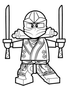 Coloriage Lego Ninjago Ninja Vert Coloring Pages Lego Ninjago Printable Coloring Pages Line
