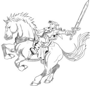 Coloriage Link Et Epona Coloriages Imprimer Zelda Numéro 1684
