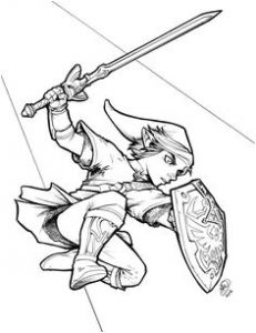 Coloriage Link Et Epona Link Zelda and Epona Lineart by Frozen Phoenix On Deviantart