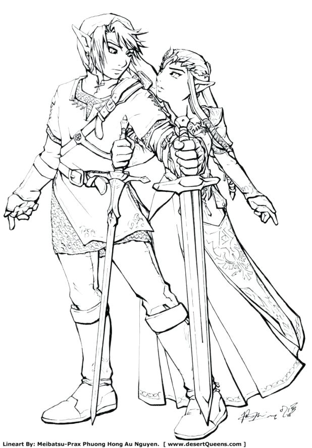 Coloriage Link Twilight Princess Des Sports Coloriage Link De Et Zelda A Imprimer Twilight Princess