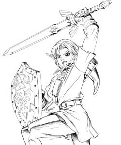 Coloriage Link Twilight Princess Legend Zelda by Jubran On Deviantart