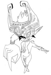 Coloriage Link Twilight Princess Midna Lineart by Animedragoon3 On Deviantart