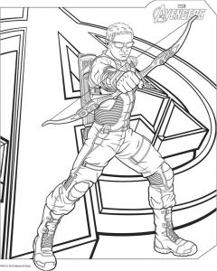 Coloriage Logan Wolverine Coloriage Oeill De Faucon Avengers