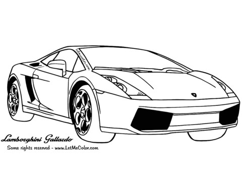Coloriage Logo Lamborghini Lamborghini Gallardo Coloring Page