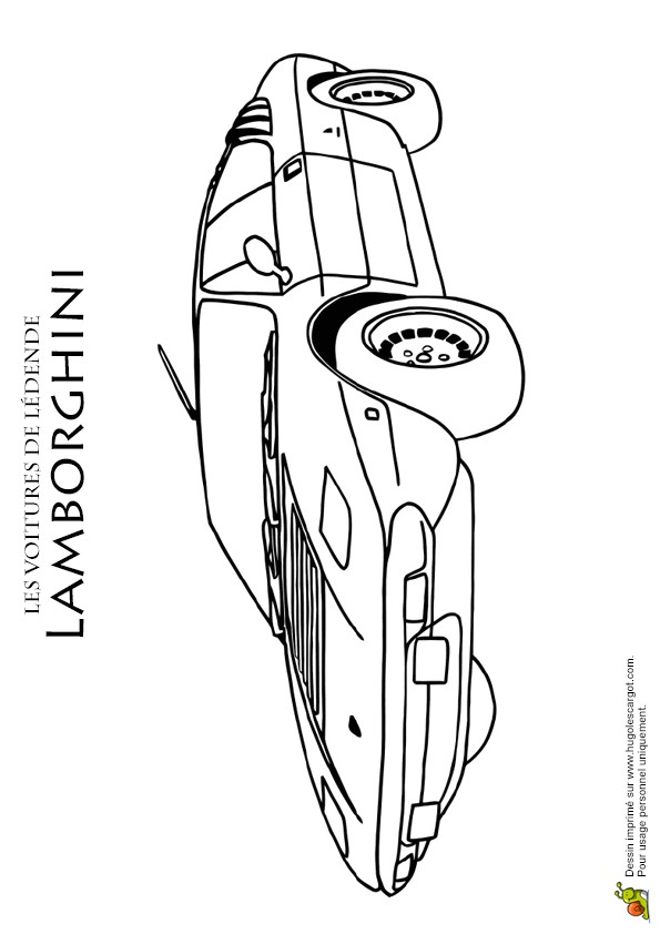 Coloriage Logo Lamborghini Une Voiture De Sport Lamborghini   Colorier