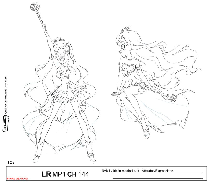 Coloriage Lolirock Star Lolirock Iris Transformation Character Sheet