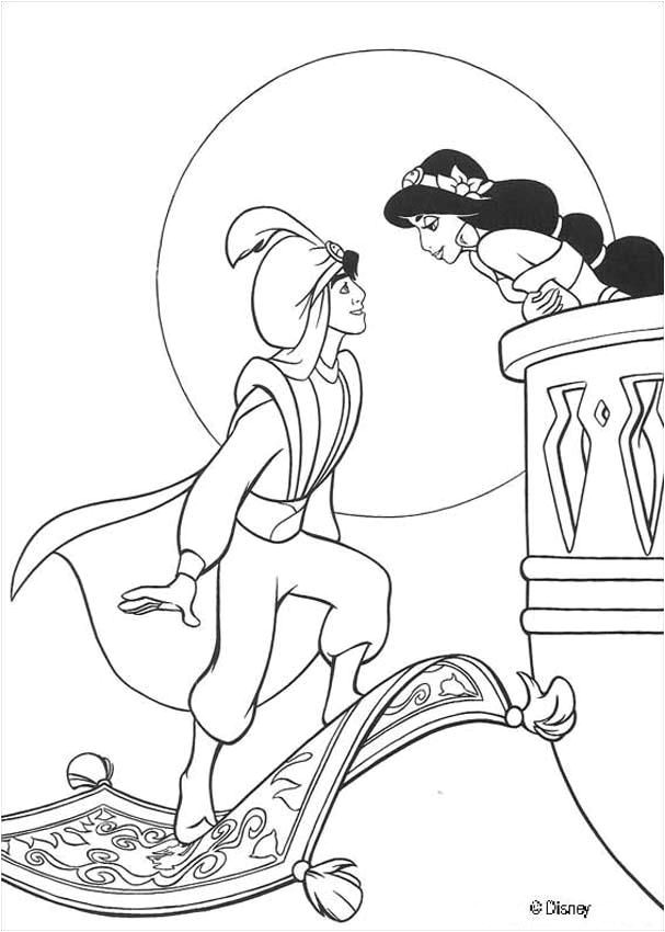 Coloriage Magique Aladin Aladdin Heroesforkids