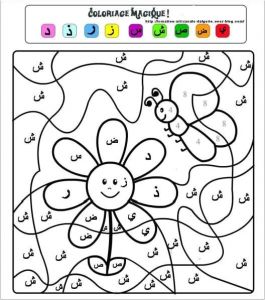 Coloriage Magique Alphabet Arabe Az2 … Arabic