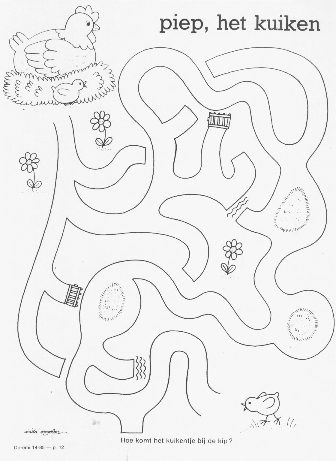 Coloriage Magique Automne Maternelle Werkblad Doolhof P¢ques Pinterest