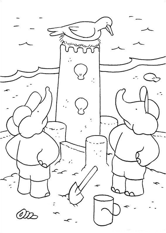 Coloriage Magique Babar Dessins Gratuits   Colorier Coloriage Babar   Imprimer