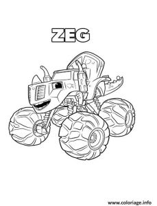 Coloriage Magique Blaze Coloriage Blaze Monster Zeg Dessin