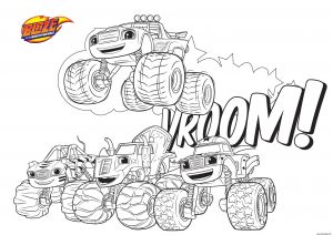 Coloriage Magique Blaze Coloriage Voiture Blaze 3 Monster Machines Vroom Vroom Dessin