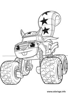 Coloriage Magique Blaze Coloriage Voiture Blaze Darington 3 Dessin