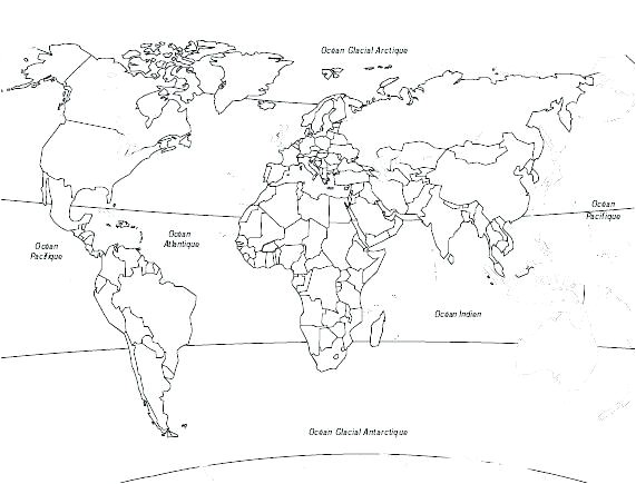 Coloriage Magique Carte Du Monde Coloriage Carte Du Monde Pour Colorier Une Carte Du Monde Coloriage