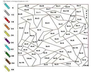 Coloriage Magique Ce2 Maths Multiplication Coloriage Magique Colorier Dessin Imprimer