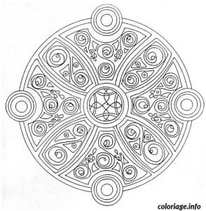 Coloriage Magique De Rosace Coloriage Mandala Rosace Dessin