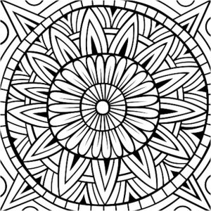 Coloriage Magique De Rosace Coloriage Rosace Mandala En Ligne Gratuit   Imprimer