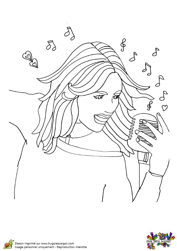 Coloriage Magique De Violetta A Imprimer Coloriage De Violetta La Chanteuse