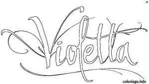 Coloriage Magique De Violetta A Imprimer Coloriage Logo De Violetta Dessin