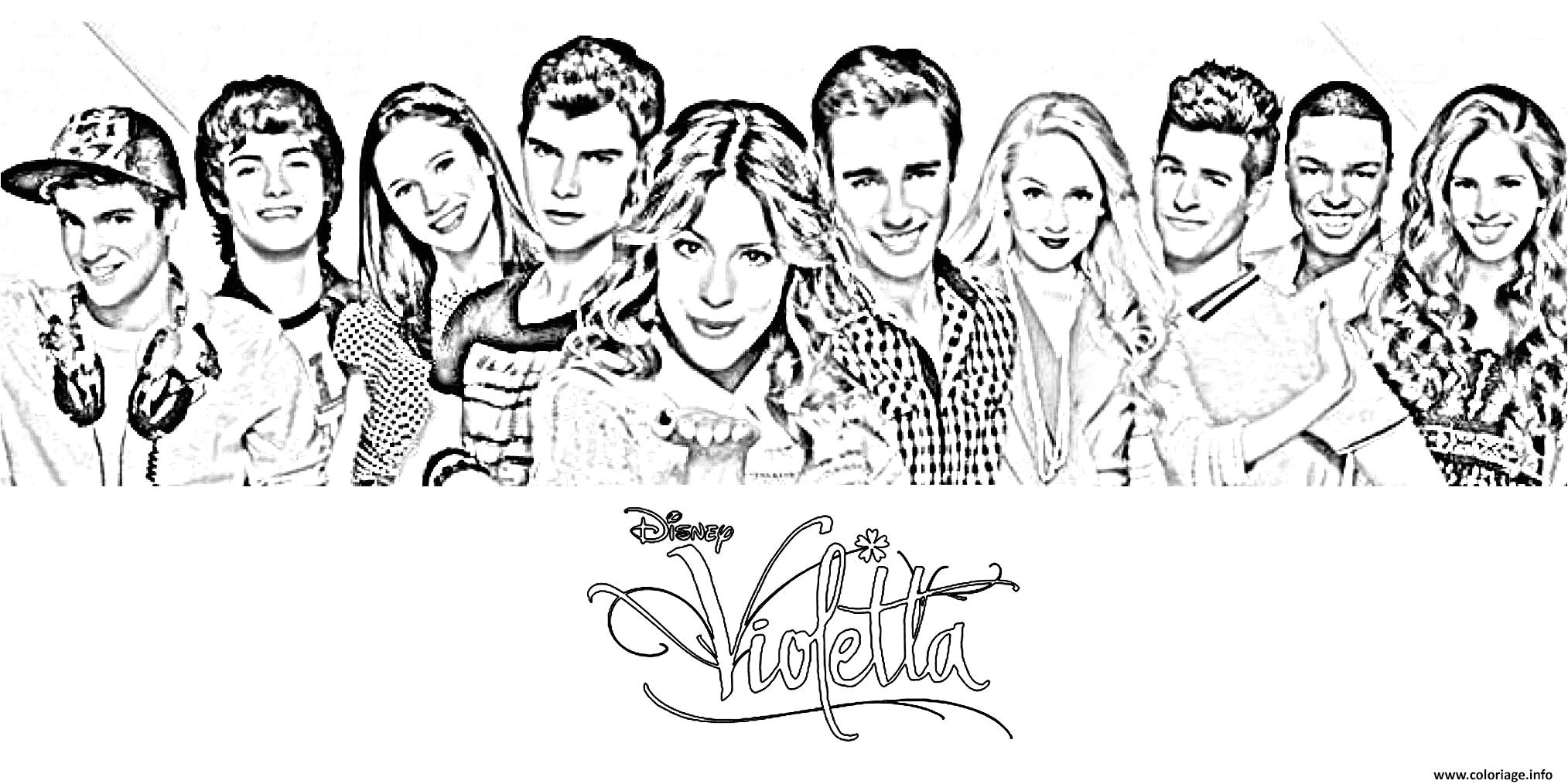 Coloriage Magique De Violetta A Imprimer Coloriage tous Personnages Violetta Dessin