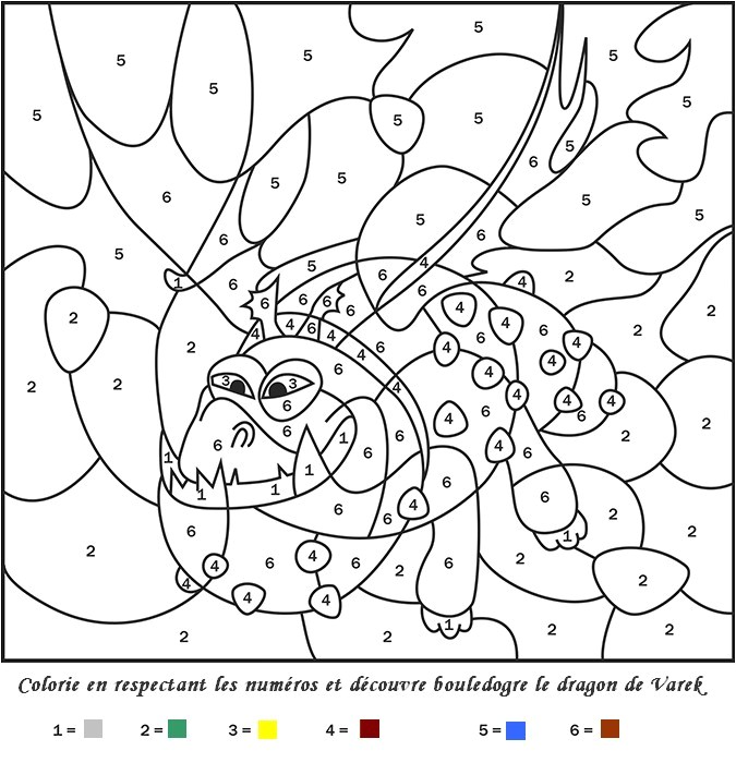 Coloriage Magique Dinosaure Facile Nos Jeux De Coloriage Magique   Imprimer Gratuit Page 7 Of 8